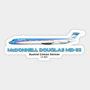 McDonnell Douglas MD-83 - Austral Líneas Aéreas Sticker